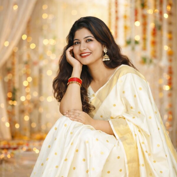 Polka Dot Saree