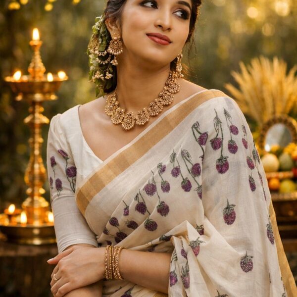 Chendu Malli Cotton Set Saree