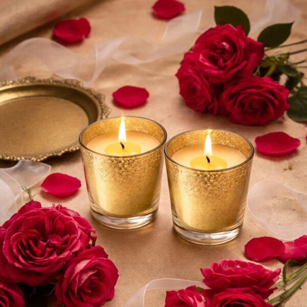 Luxury Gold Candle Set