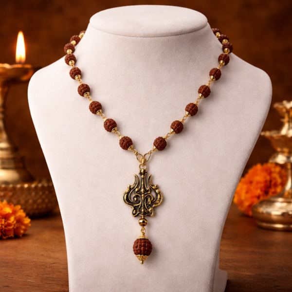 5 Mukhi Mala with Trishul