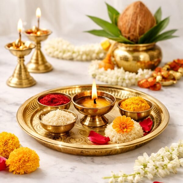 Brass Pooja Plate