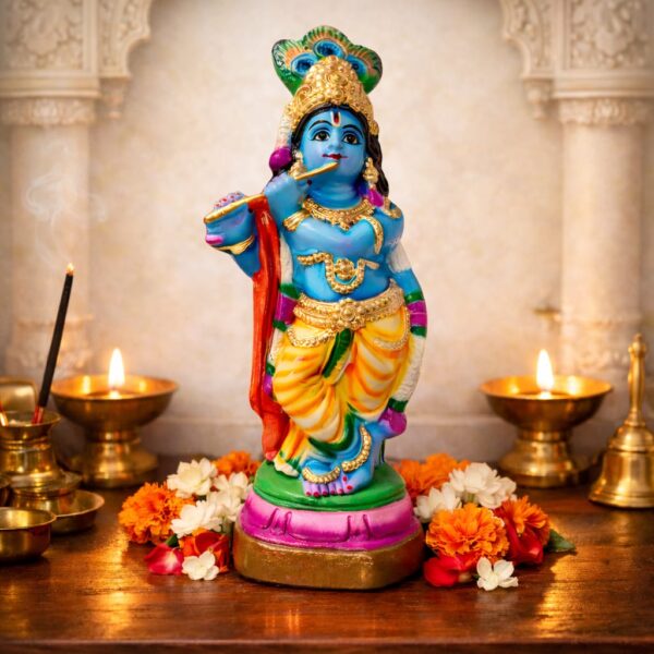 Sree Krishna Idol - 16 inches (Paper Pulp)
